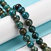 Natural Chrysocolla Beads Strands G-P503-8MM-05-2