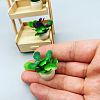 Mini Plastic Artificial Plant Ornaments MIMO-PW0001-192A-1