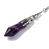 Natural Amethyst Pointed Dowsing Pendulum Big Pendants G-H285-06P-A04-3