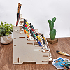 Wooden Craft Paint & Brash Rack DIY-WH0504-22-5