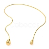 Brass Choker Necklaces NJEW-F326-01G-1