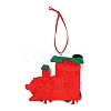 Christmas Car Handmade Polymer Clay Pendant Decorations HJEW-P017-03A-3