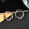 Snake 316 Surgical Stainless Steel Hoop Earrings EJEW-G416-20AS-2