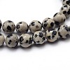 Natural Dalmatian Jasper Round Bead Strands G-J303-19-8mm-3