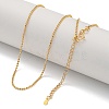 Brass Ball Chain Necklaces for Women NJEW-U011-12G-1