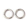 Nickel Plated Alloy Spring Gate Rings FIND-Q104-01C-P-1