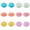HOBBIESAY 12Pcs 6 Colors  Portable PP & TPE Mini Macaron Jewelry Storage Case CON-HY0001-03-1