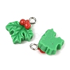 Christmas Theme Opaque Resin Pendants RESI-S08-01M-2