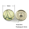 Brass Jewelry Snap Buttons GLAA-Q038-M-2