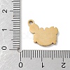 Ion Plating(IP) 304 Stainless Steel Enamel Charms STAS-P339-18G-02-3