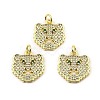 Rack Plating Real 18K Gold Plated Brass Pendants KK-B077-09G-1