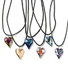 Waxed Cord Necklaces NJEW-P310-04P-1