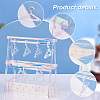 Transparent Acrylic Earring Display Stands EDIS-WH0024-07-4