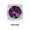 Hexagon Shining Nail Art Decoration Accessories MRMJ-T063-546G-2