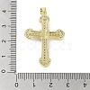 Rack Plating Brass Micro Pave Clear Cubic Zirconia Enamel Pearl
 Pendants KK-R163-01B-G-3