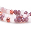 Glass Beads Strands GLAA-F106-B-10-3