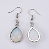 Synthetic Opalite Dangle Earrings EJEW-F133-02A-2