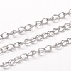 304 Stainless Steel Curb Chains X-CHS-K004-11P-0.8mm-1