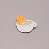 Tiger in Cup Chinese Zodiac Brooch Pin JEWB-TAC0008-15-1