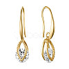 SHEGRACE Brass Gold Plated Dangle Earrings JE99C-1