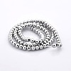 Round Non-magnetic Synthetic Hematite Beads Strands G-P061-62P-2