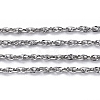 3.28 Feet 304 Stainless Steel Rope Chains X-CHS-F003-05P-A-1