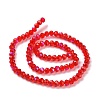 Electroplate Glass Beads Strands X1-EGLA-A034-T6mm-L09-2