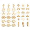 Cheriswelry 48Pcs 12 Style Rack Plating 201 Stainless Steel Pendants STAS-CW0001-06-22