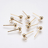 304 Stainless Steel Stud Earring Findings STAS-G174-18G-1