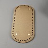 Oval PU Leather Knitting Crochet Bags Nail Bottom Shaper Pad PURS-WH0001-63A-1