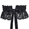 Polyester Bowknot Wide Elastic Corset Belts AJEW-WH0248-31B-1