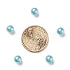 ABS Plastic Imitation Pearl Round Beads X-MACR-F033-8mm-01-3