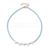 Glass Beads Necklaces NJEW-JN04723-5