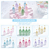 Olycraft 24Pcs 6 Colors Dummy Bottle Transparent Resin Cabochon RESI-OC0001-58-3
