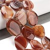 Natural Striped Agate/Banded Agate Beads Strands G-Z061-C09-03-2