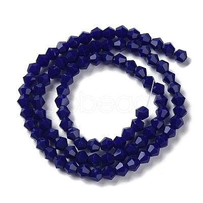 Opaque Solid Color Imitation Jade Glass Beads Strands GLAA-F029-P4mm-10-1