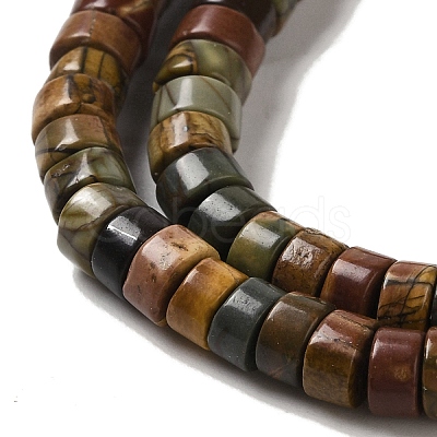 Natural Picasso Jasper Beads Strands G-Q161-D01-01-1