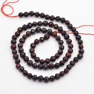 Natural Bloodstone Beads Strands G-E302-086-4mm-1