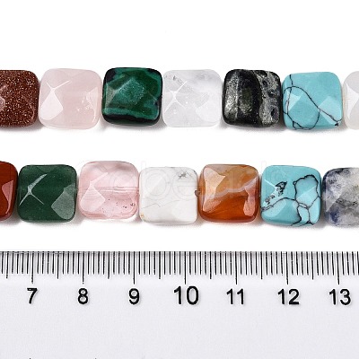 Natural & Synthetic Mixed Gemstone Beads Strands G-T138-160-1