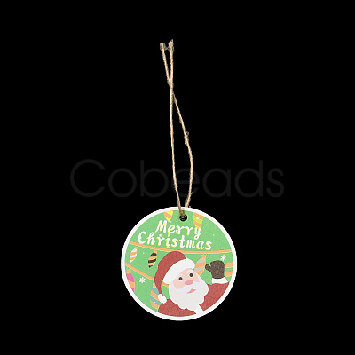 Christmas Theme Paper Big Pendant Decorations HJEW-F018-02-1