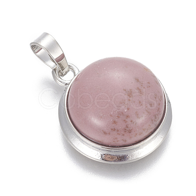 Natural Rhodochrosite Pendants G-L512-B18-1