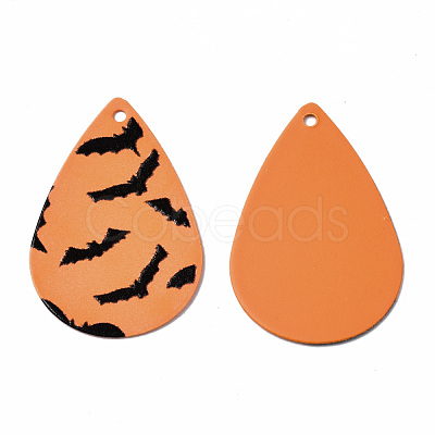 Spray Painted Iron Pendants IFIN-T016-86-1