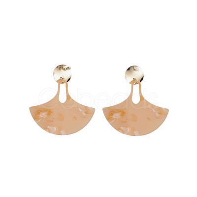 Cellulose Acetate(Resin) Dangle Stud Earrings EJEW-JE04076-1