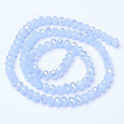 Electroplate Glass Beads Strands EGLA-A044-J3mm-B03-1