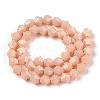 Opaque Solid Color Imitation Jade Glass Beads Strands EGLA-A039-P6mm-D06-1