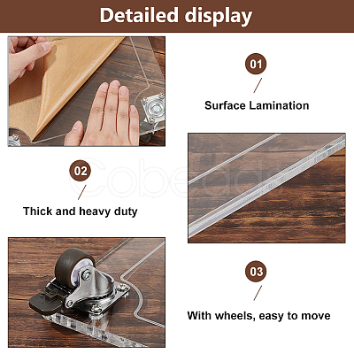 Acrylic Holder Tray for Planter Pots AJEW-WH0166-23C-1