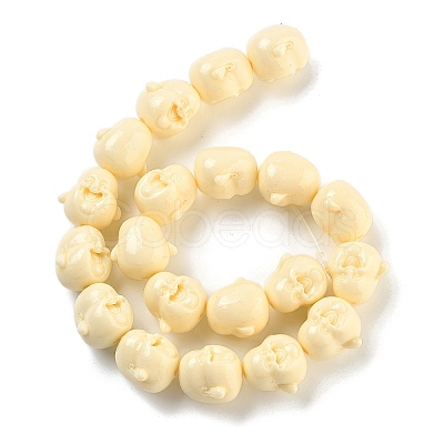 Synthetic Coral Carved Beads Strands CORA-B001-01A-1