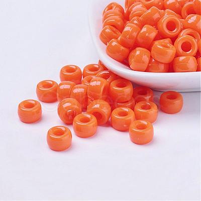 Opaque Acrylic European Beads PL338-3-1