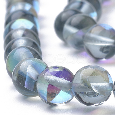 Synthetic Moonstone Beads Strands G-S283-03-6mm-1