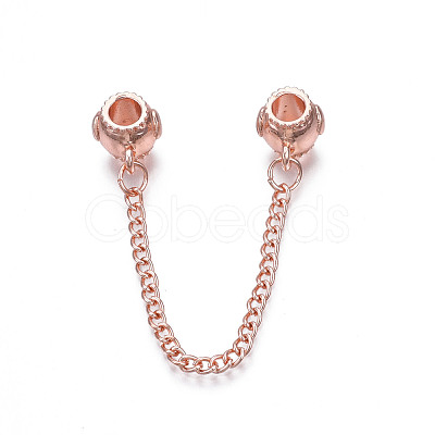 Rack Plating Alloy European Dangle Charms MPDL-N039-228RG-1